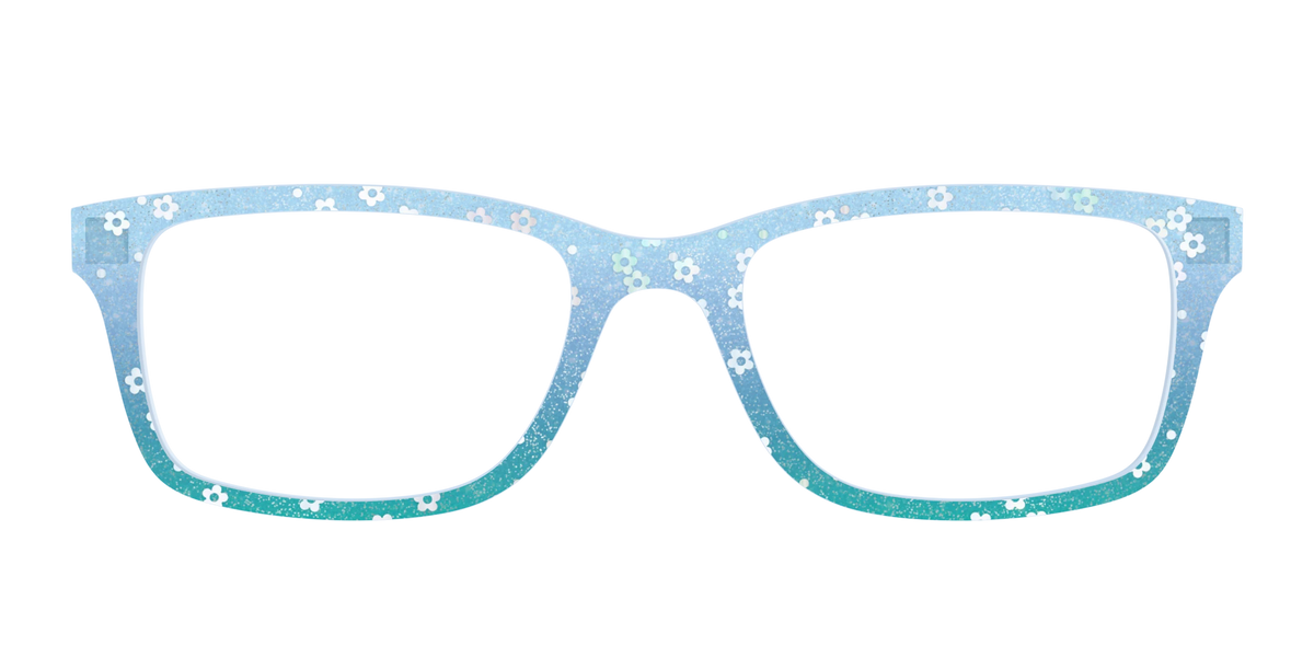 The Sky Blue Crystal with Daisy Glitter