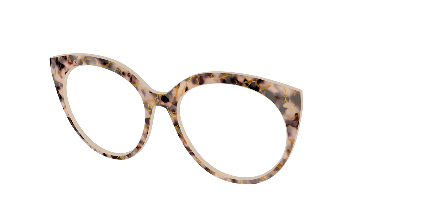 The Almond Tortoise with Gold Streaks