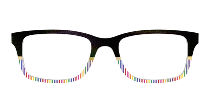 The Chic Pride Stripes Crystal with Gold Foil