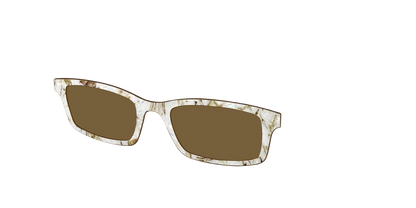 The Polarized Ivory Sand Pearl Shell Sun Top