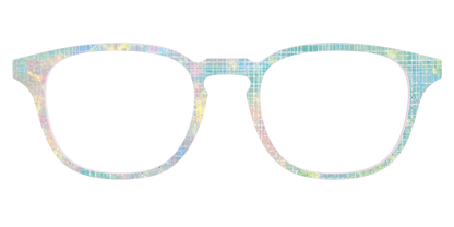 The Pastel Gradient with Holographic Hatching