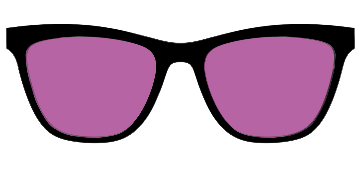 The Black with Violet Golf Lens