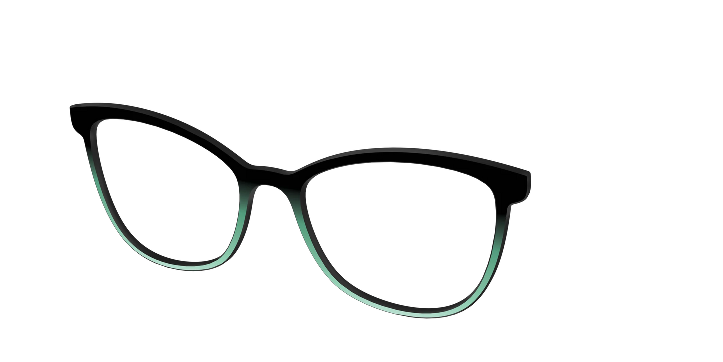 The Black to Spearmint Gradient