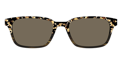 The Polarized Caramel Tortoise Horn Split Sun Top
