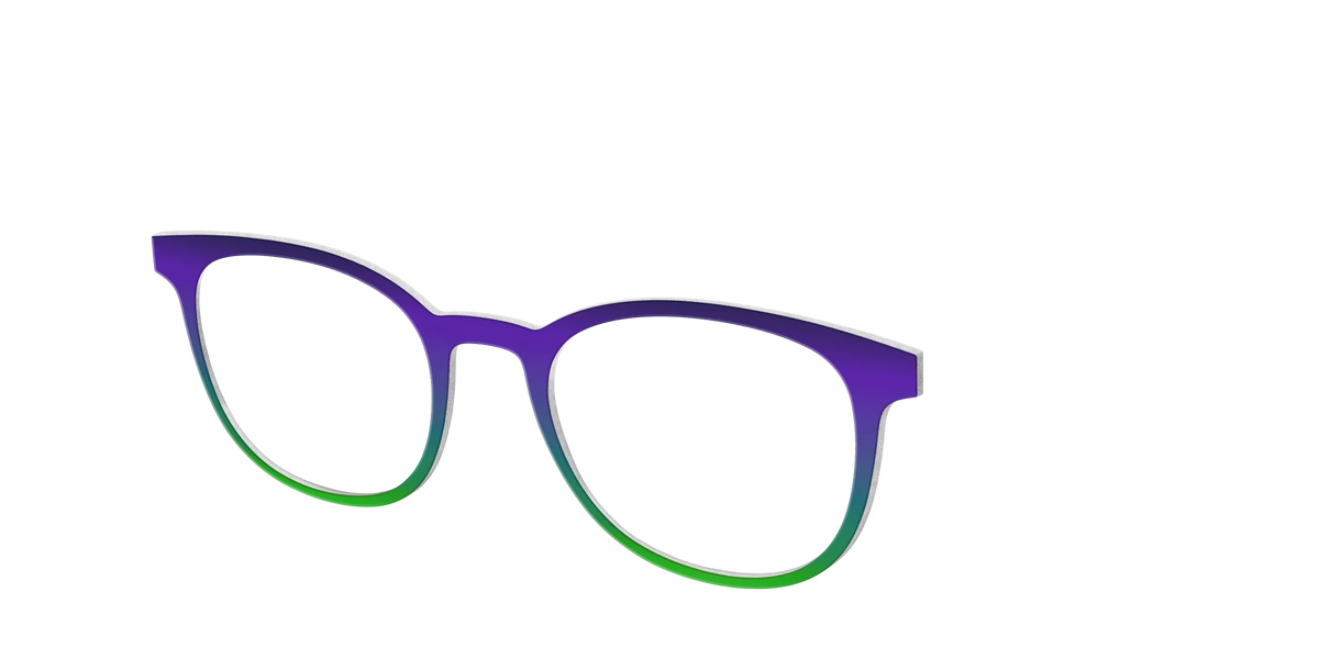 The Ultra Violet to Bright Green Gradient
