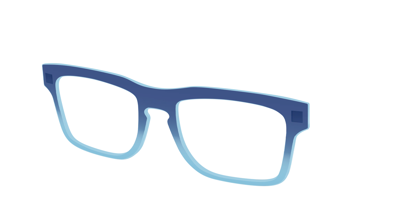 The Indigo to Sky Blue Gradient Crystal