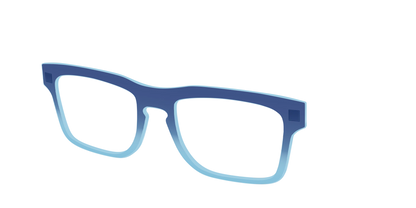 The Indigo to Sky Blue Gradient Crystal