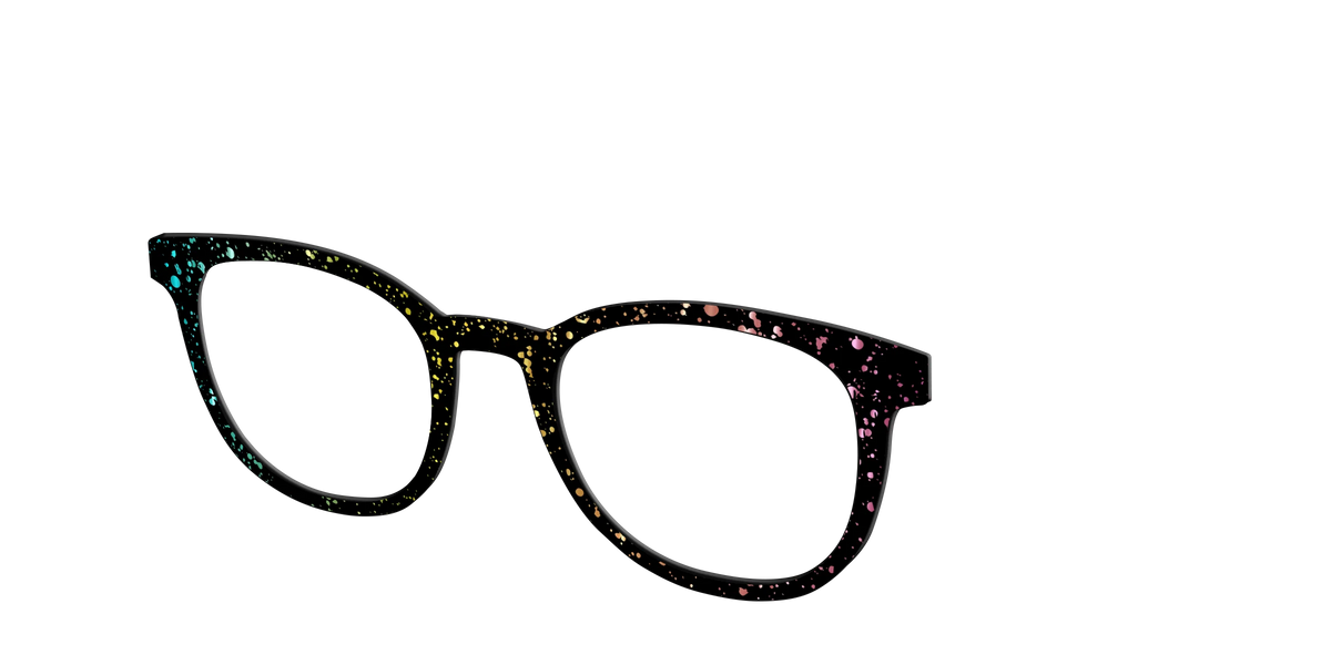 The Rainbow Foil Splatter