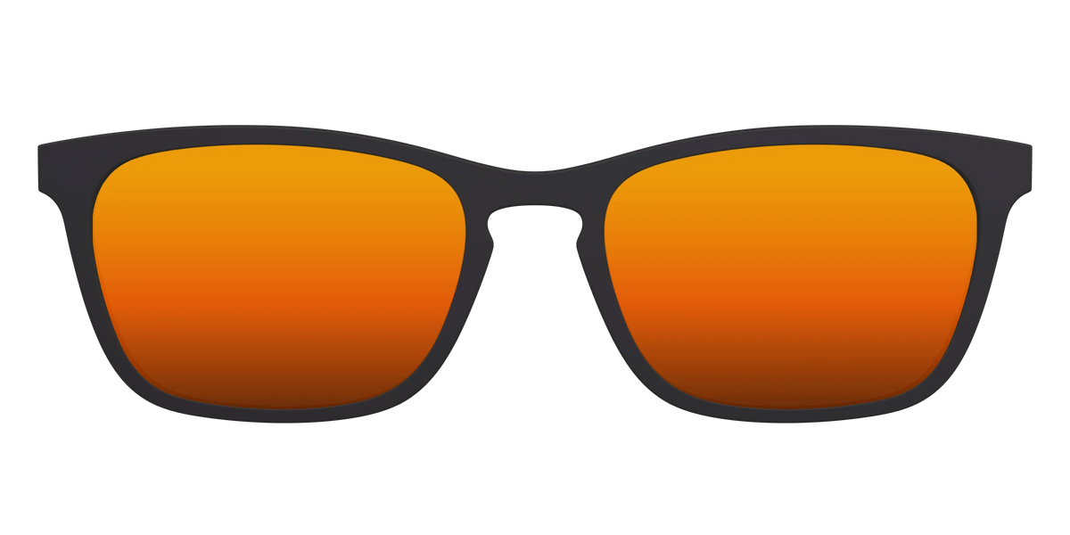 The Polarized Orange Reflective Sun Top