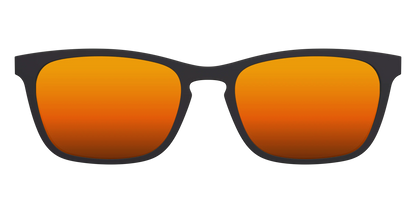 The Polarized Orange Reflective Sun Top