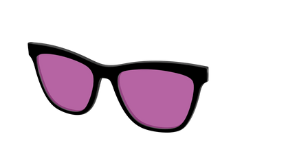 The Black with Violet Golf Lens