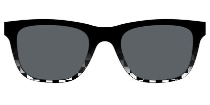 The Polarized Checkerboard Fade Sun Top