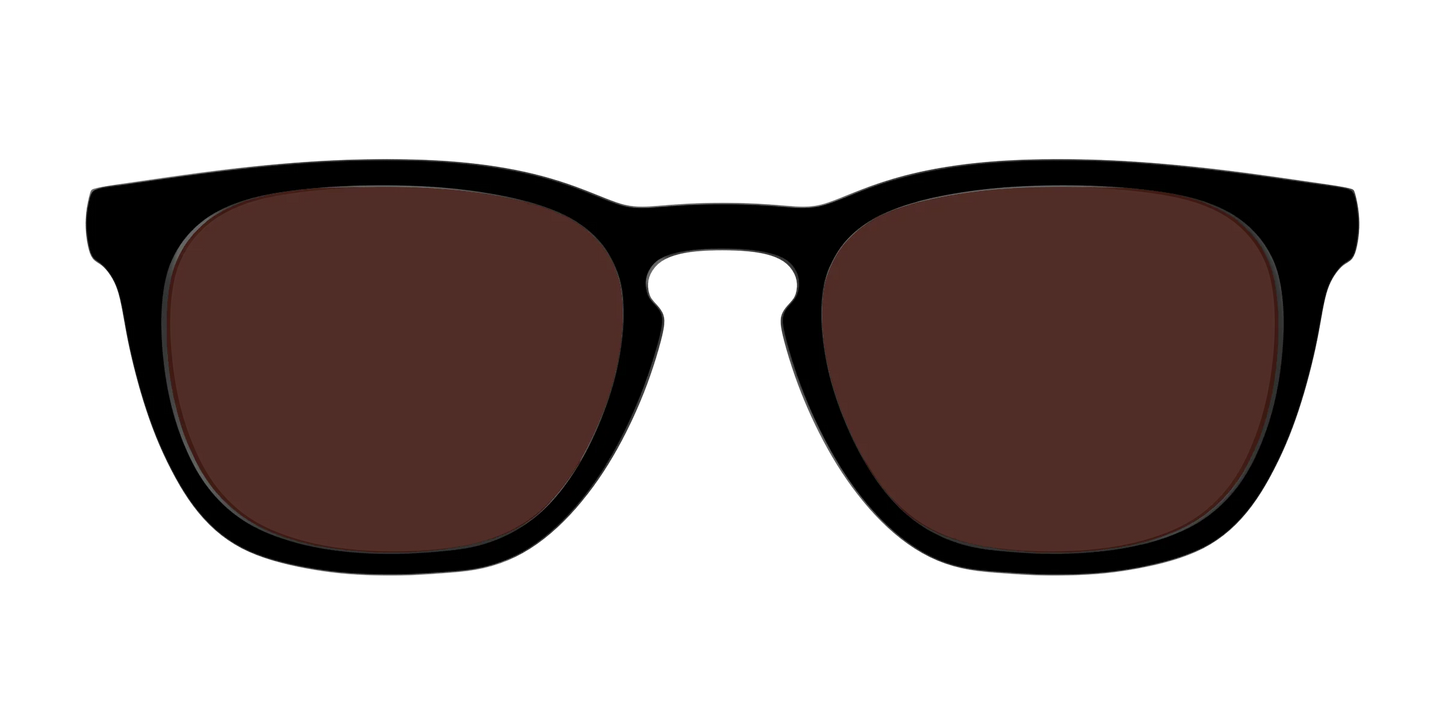 The Black with Brown Golf Lens