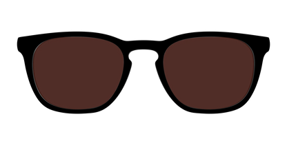 The Black with Brown Golf Lens