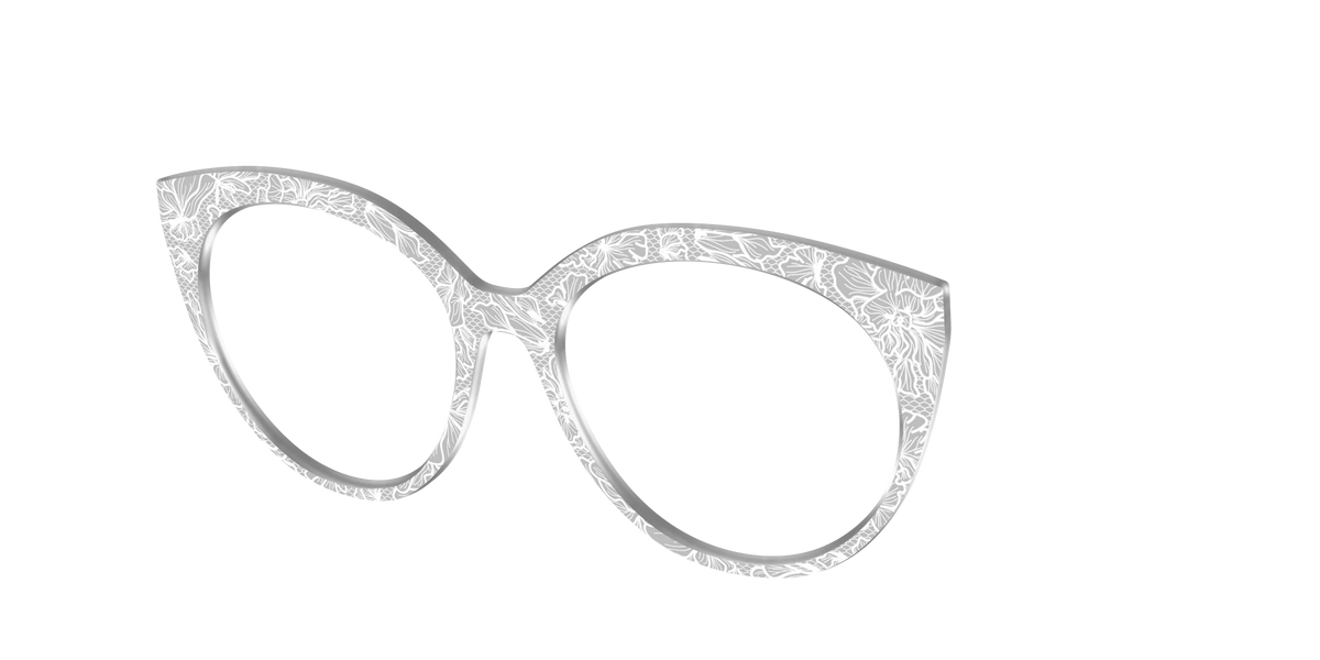 The Pale Gray Floral Lace