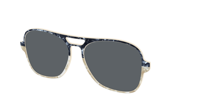 The Polarized Navy to Taupe Pearl Split Sun Top