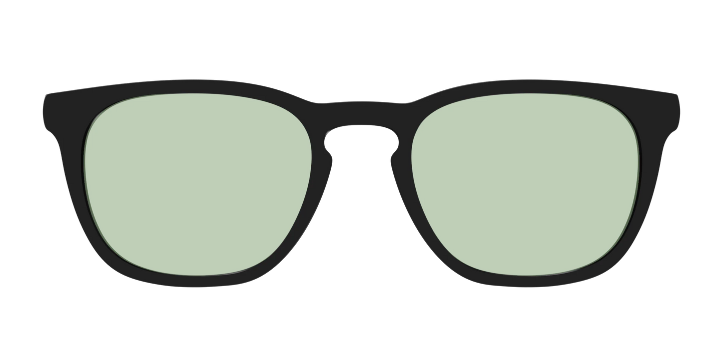 The Black With Sage Green Lens