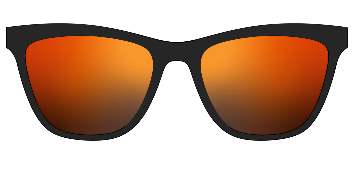 The Polarized Orange Reflective Sun Top