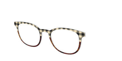 The Ivory Plaid Wood Split