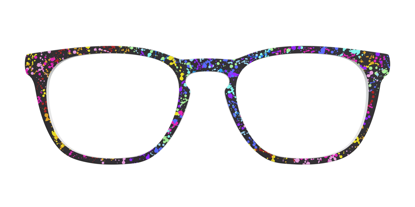 The Rainbow Splatter Black
