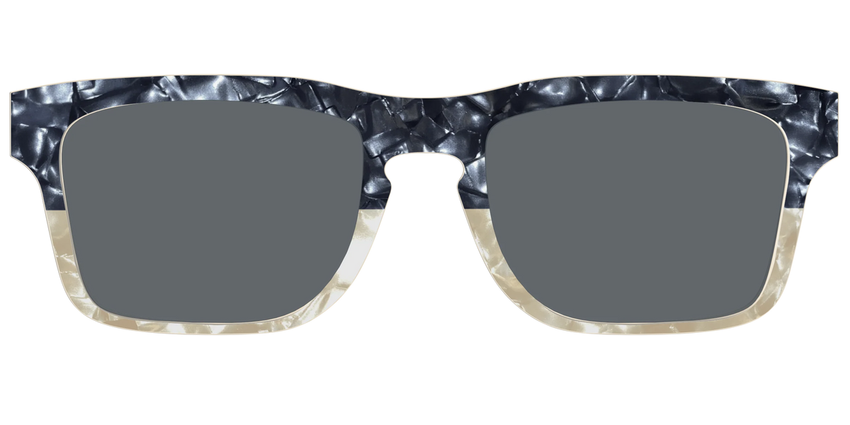 The Polarized Navy to Taupe Pearl Split Sun Top
