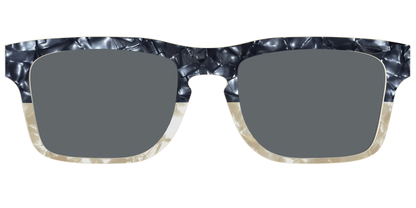 The Polarized Navy to Taupe Pearl Split Sun Top