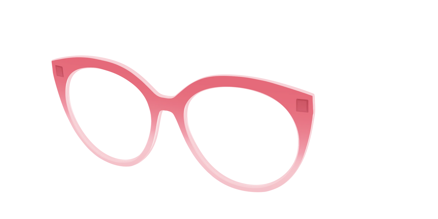 The Red to Coral Gradient Crystal