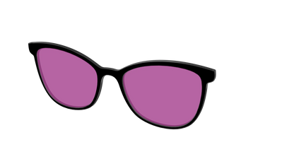 The Black with Violet Golf Lens