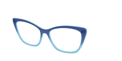 The Indigo to Sky Blue Gradient Crystal
