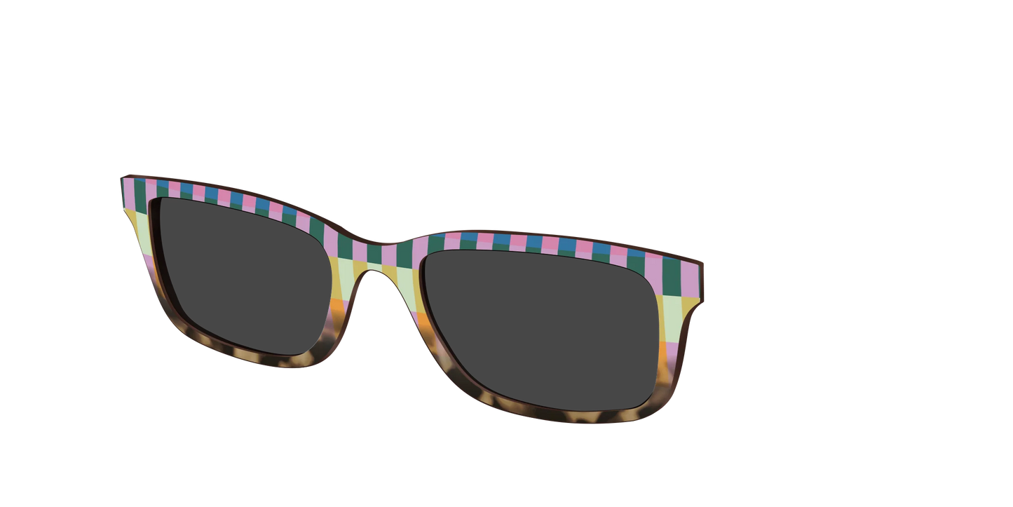 The Polarized Summer Stripes Tortoise Sun Top