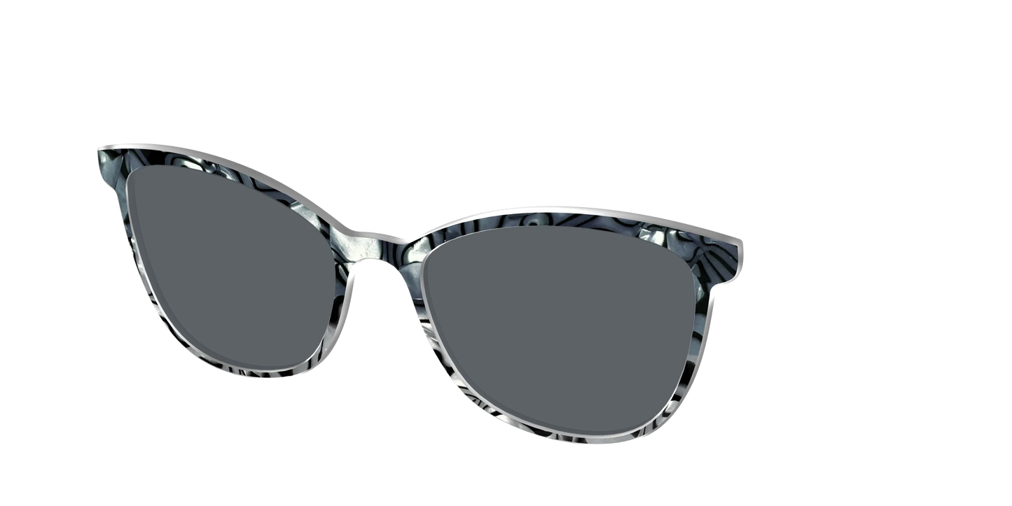 The Polarized Zebra Pearl Split Sun Top