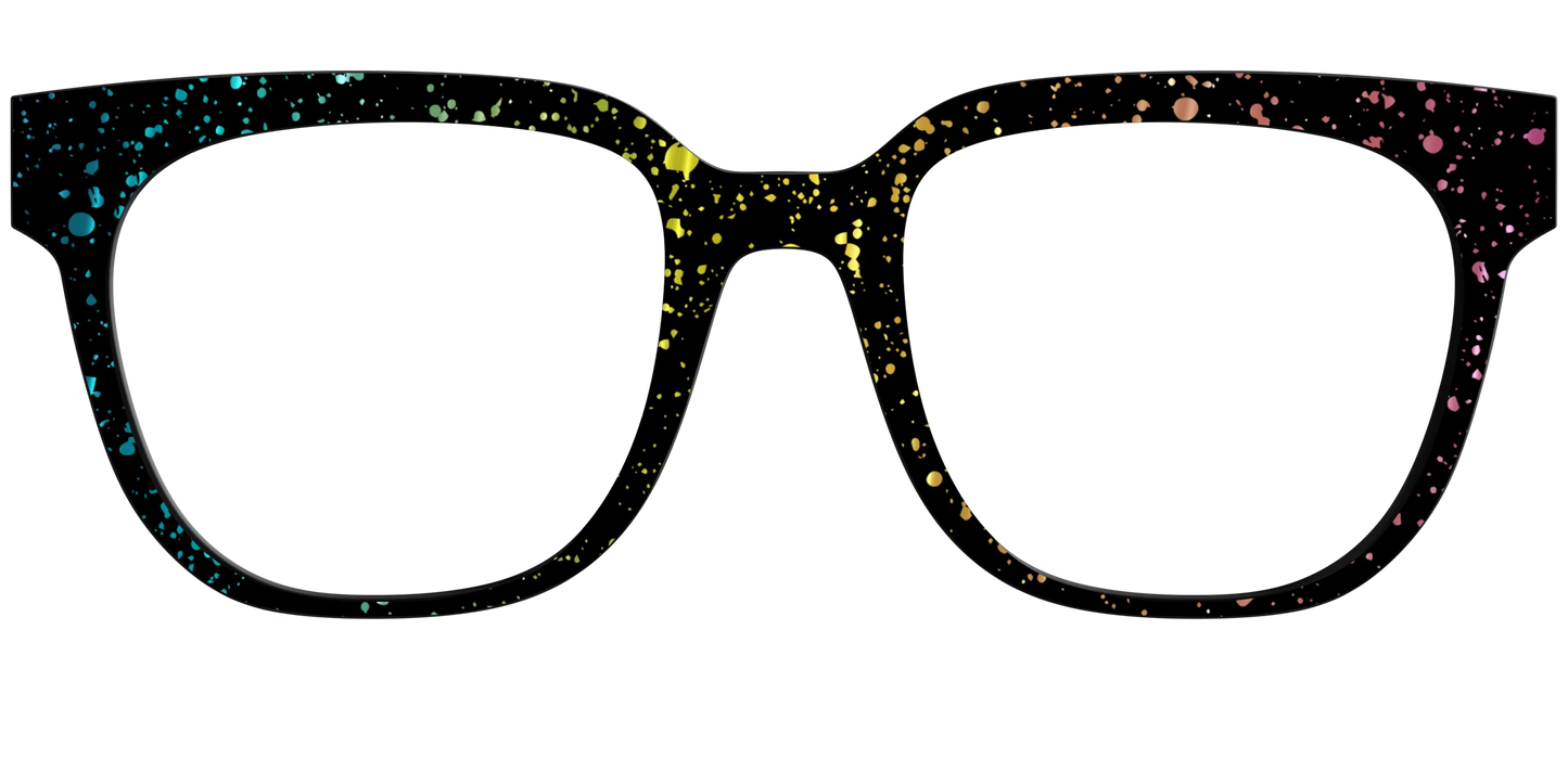 The Rainbow Foil Splatter