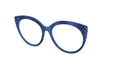 The Blue Shimmer with Silver Foil Anchors