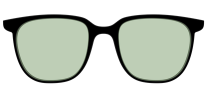 The Black With Sage Green Lens