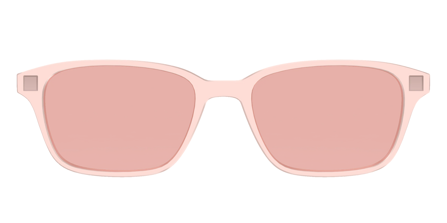The Pink Crystal With Coral Pink Lens