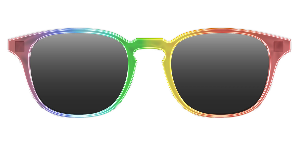 The Polarized Rainbow Gradient Sun Top