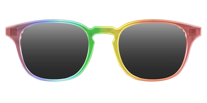 The Polarized Rainbow Gradient Sun Top