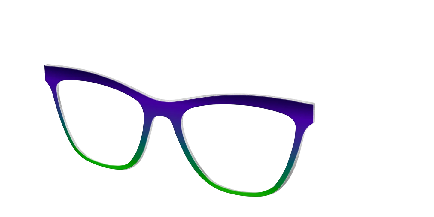 The Ultra Violet to Bright Green Gradient