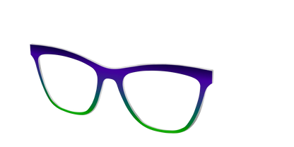 The Ultra Violet to Bright Green Gradient