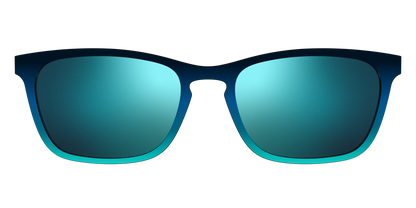 The Polarized Royal Blue to Seafoam Gradient Sun Top