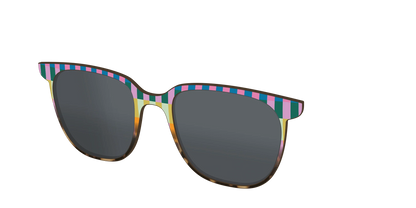 The Polarized Summer Stripes Tortoise Sun Top