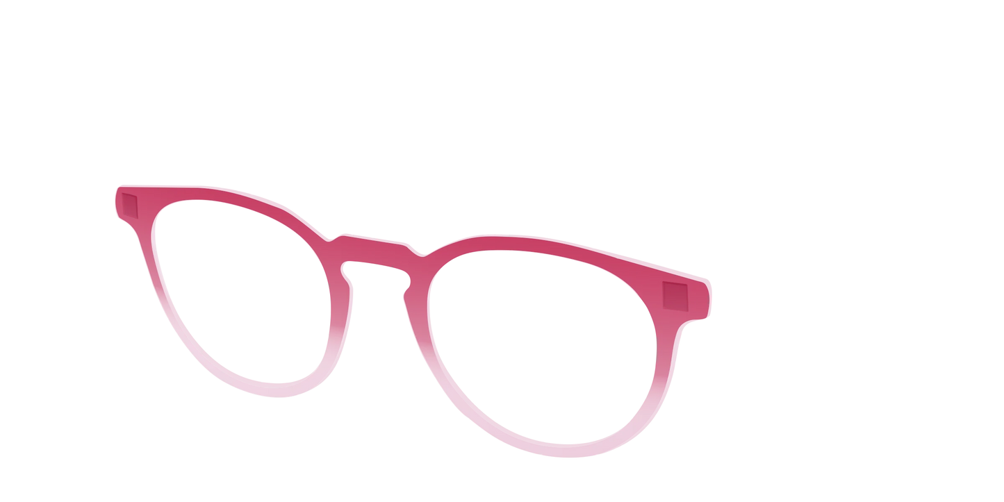 The Flamingo to Blush Gradient Crystal