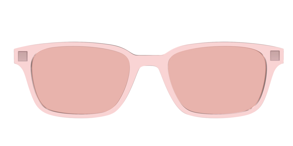 The Pink Crystal With Coral Pink Lens