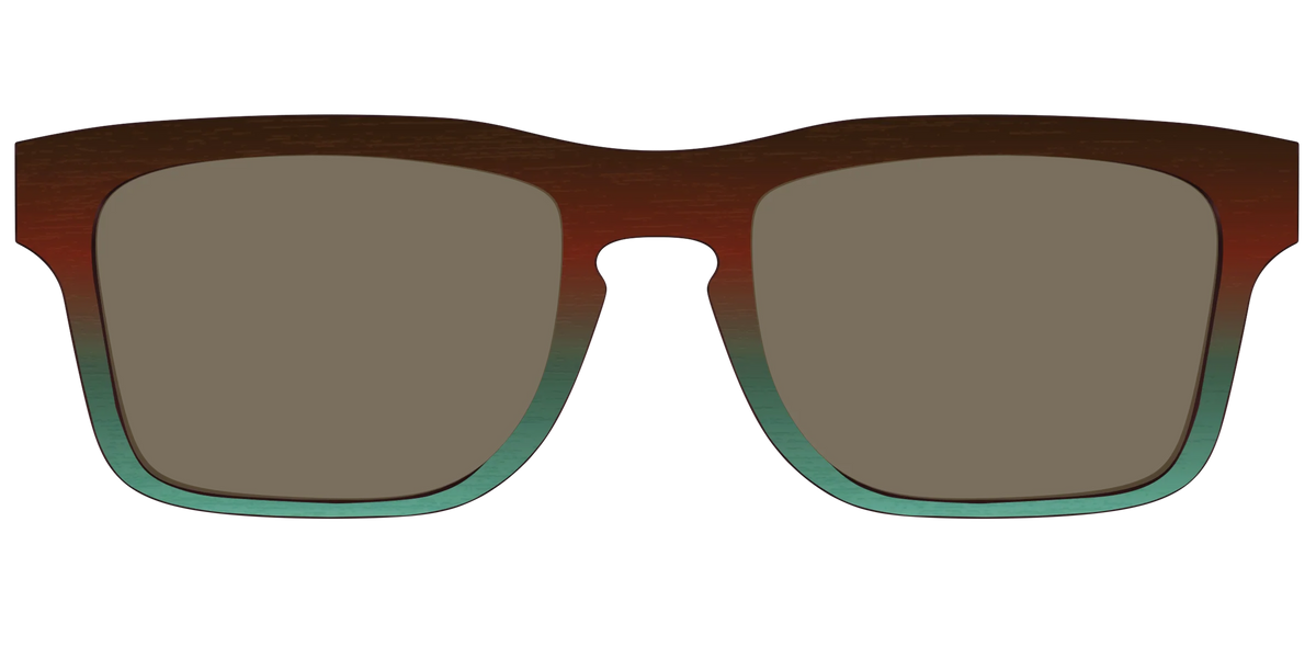 The Polarized Mahogany to Juniper Woodgrain Sun Top