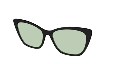 The Black With Sage Green Lens