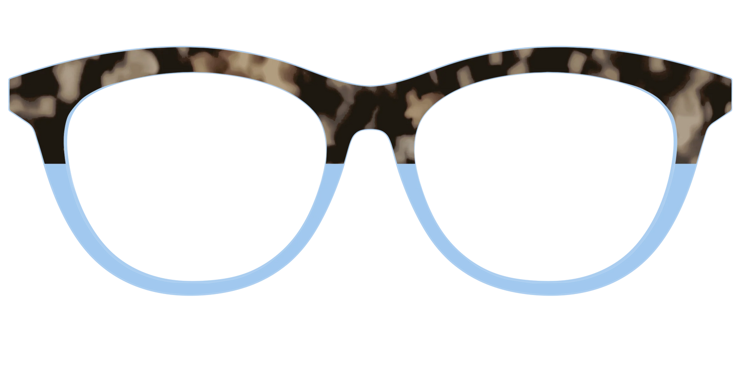 The Denim Tortoise Crystal Split