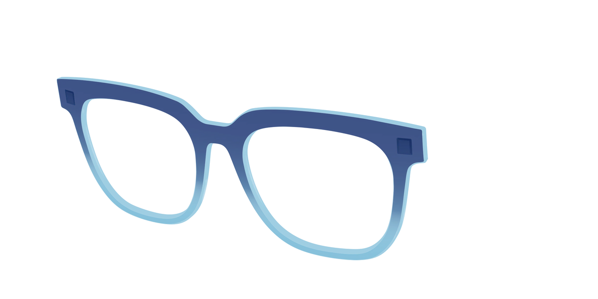 The Indigo to Sky Blue Gradient Crystal