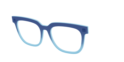 The Indigo to Sky Blue Gradient Crystal