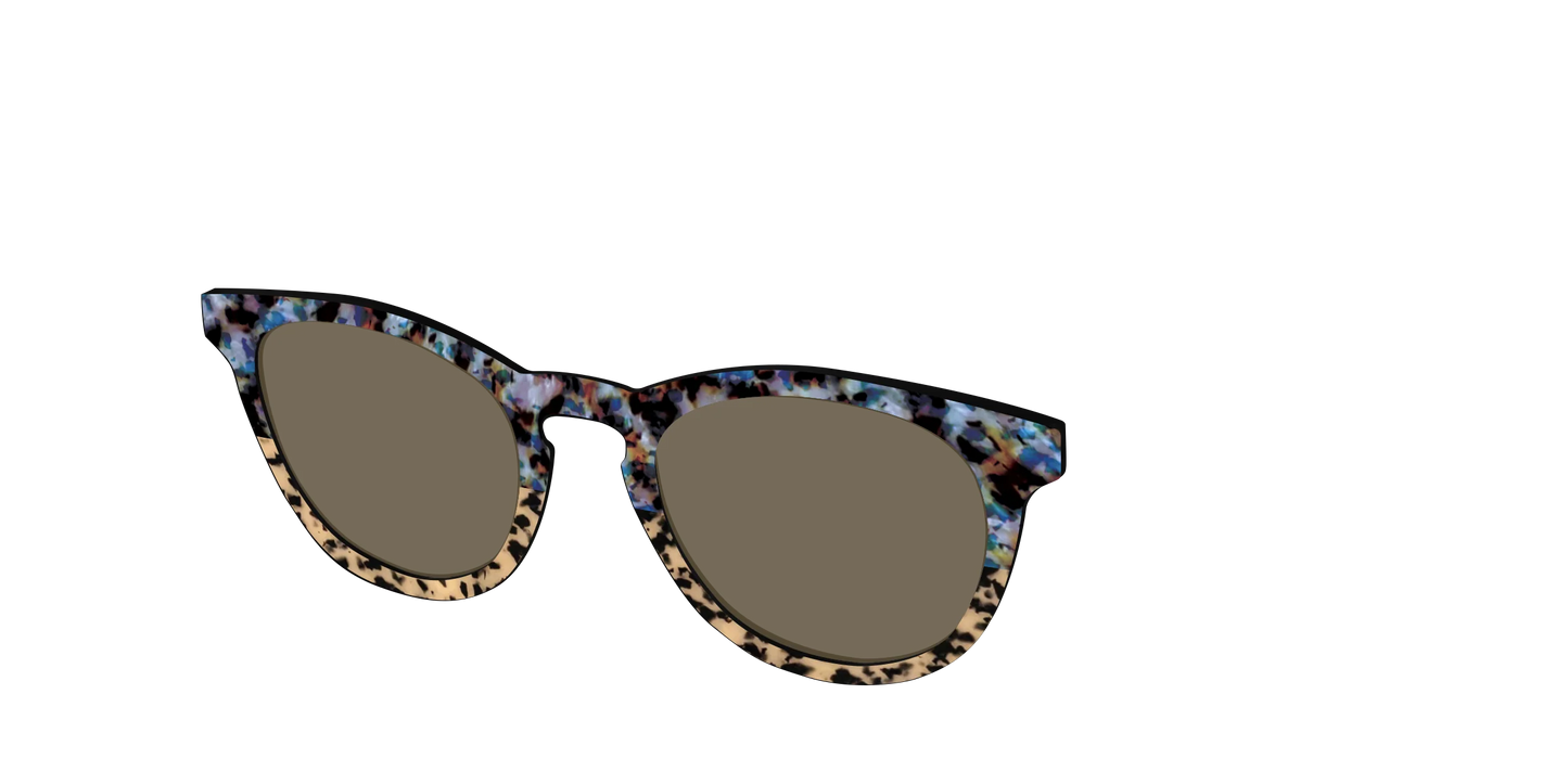 The Polarized Oasis Tortoise Split Sun Top