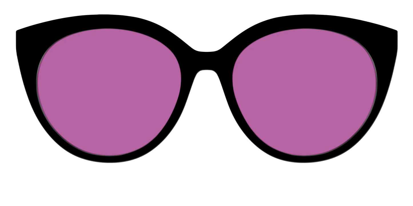 The Black with Violet Golf Lens